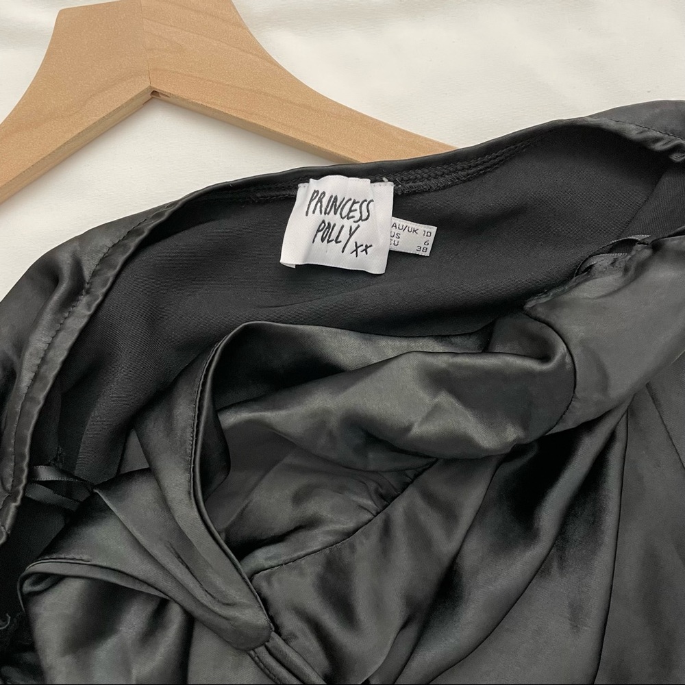 NEW PRINCESS POLLY Halter Satin Dress - Picture 4 of 5